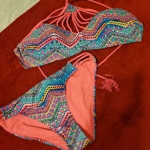 TiniBikini Vibrant Multicolor Bikini Set